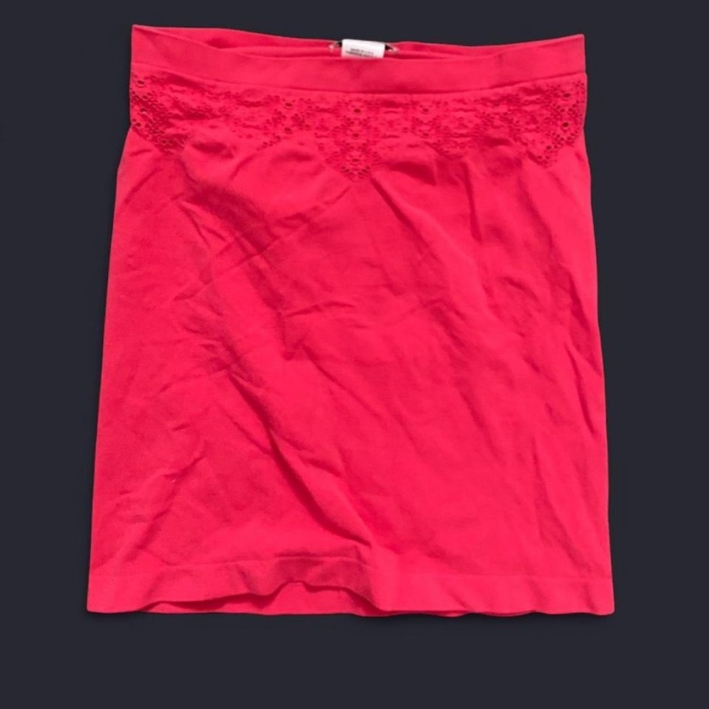Guess Bright Pink Lace Detail Skirt